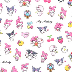 Cute Bunny & Rival Nail Art Stickers - Bio Seaweed Gel USA