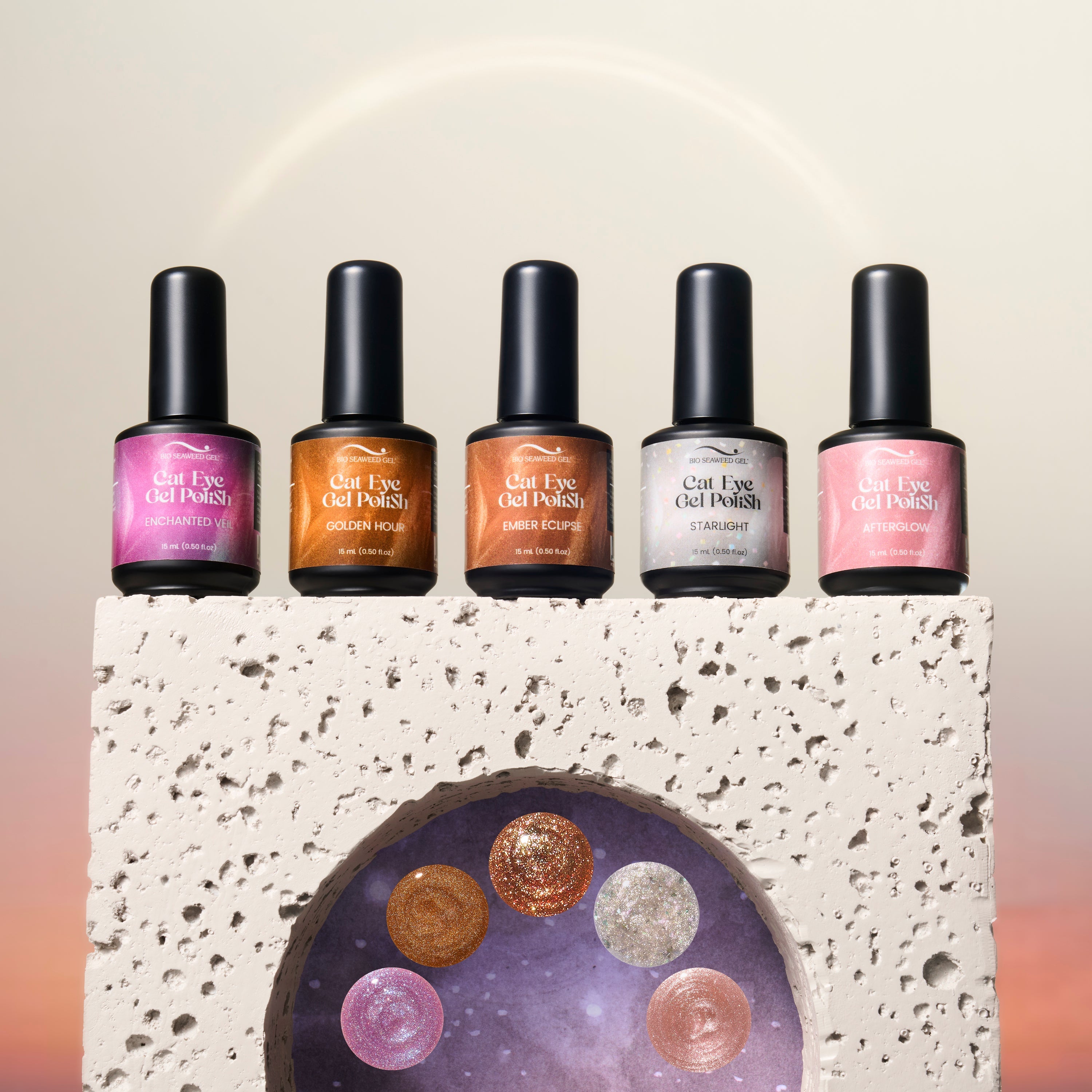 Golden Hour Collection CE09 - CE13 - Bio Seaweed Gel USA