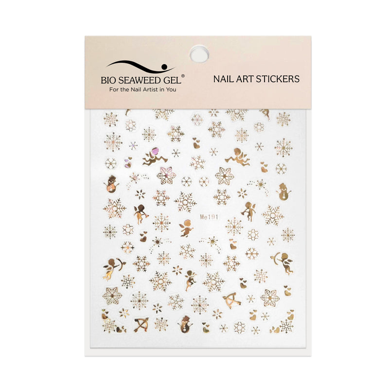 Holiday Nail Art Stickers - Bio Seaweed Gel USA