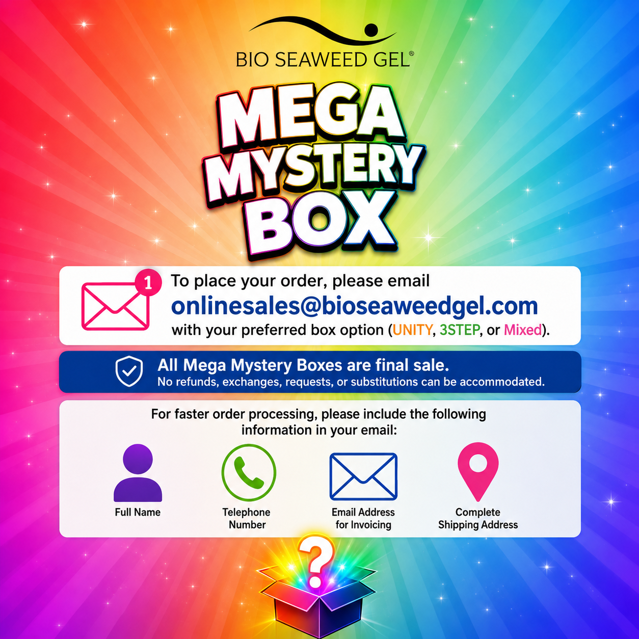 Mega Mystery Box - Bio Seaweed Gel USA