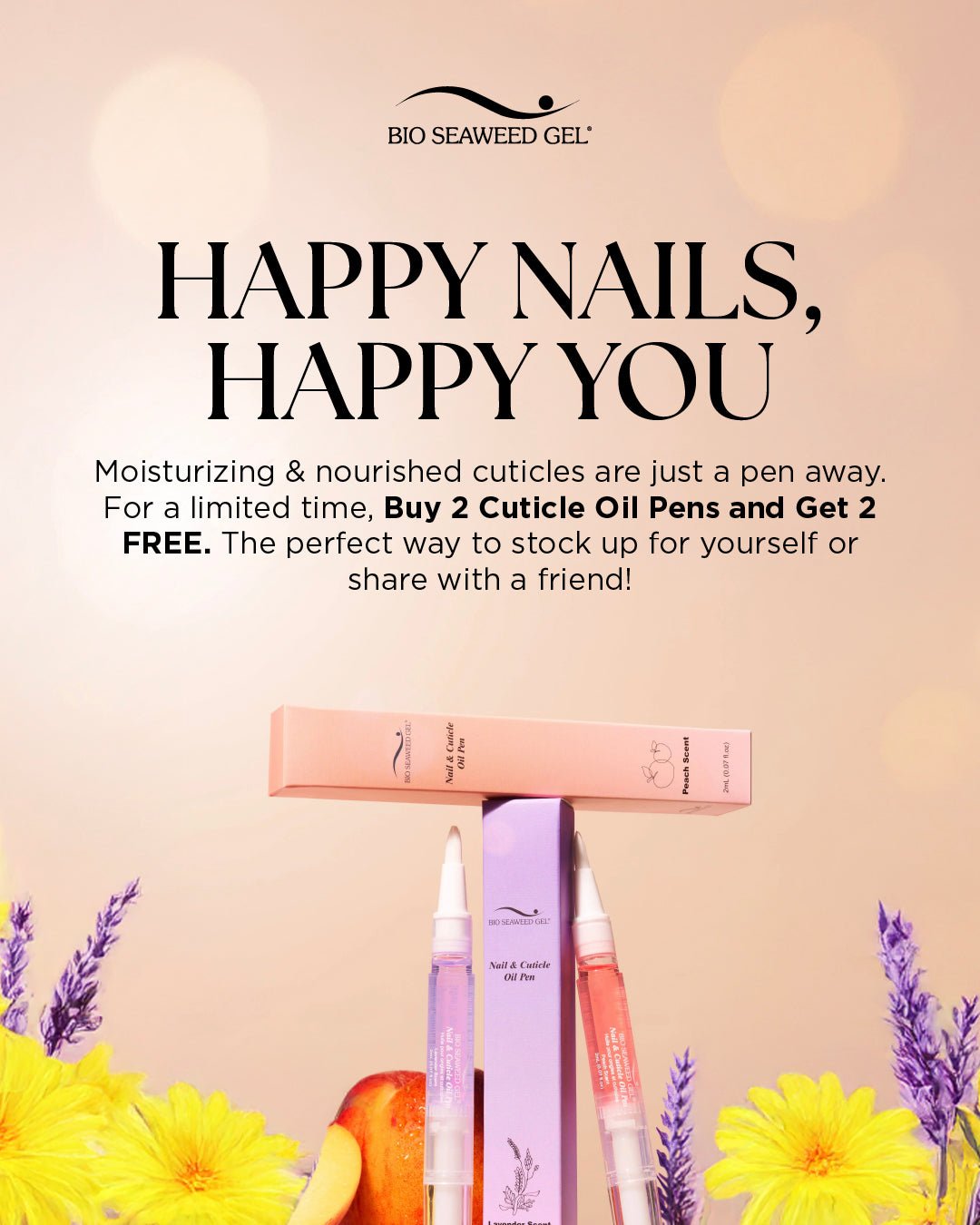 Nail & Cuticle Oil Pen - Bio Seaweed Gel USA