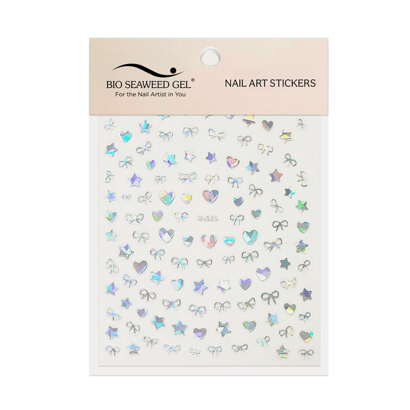 Starry Nail Art Stickers - Bio Seaweed Gel USA